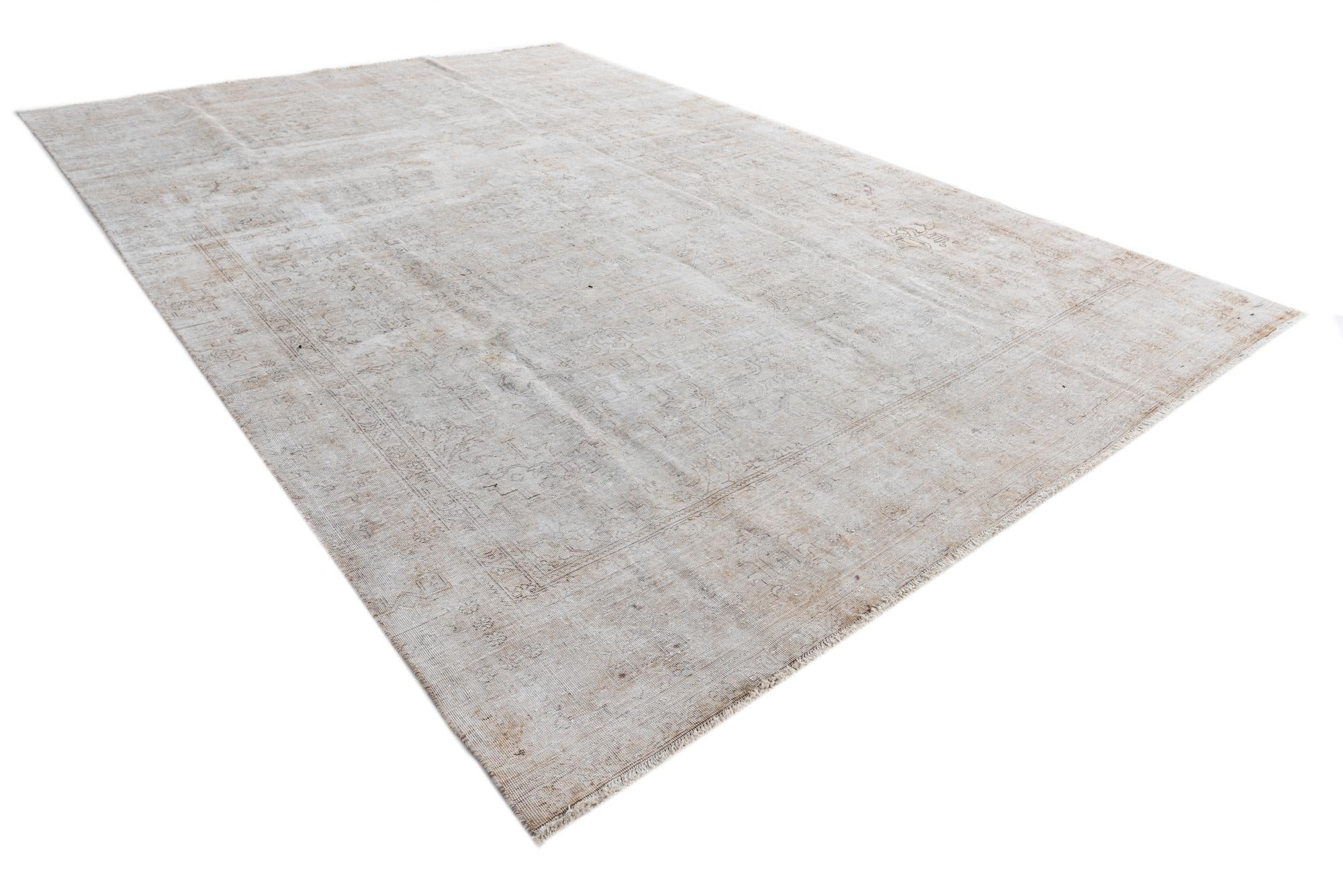 8' 7 x 12' 7 Hand Knotted Ultra Vintage Persian Wool Rug