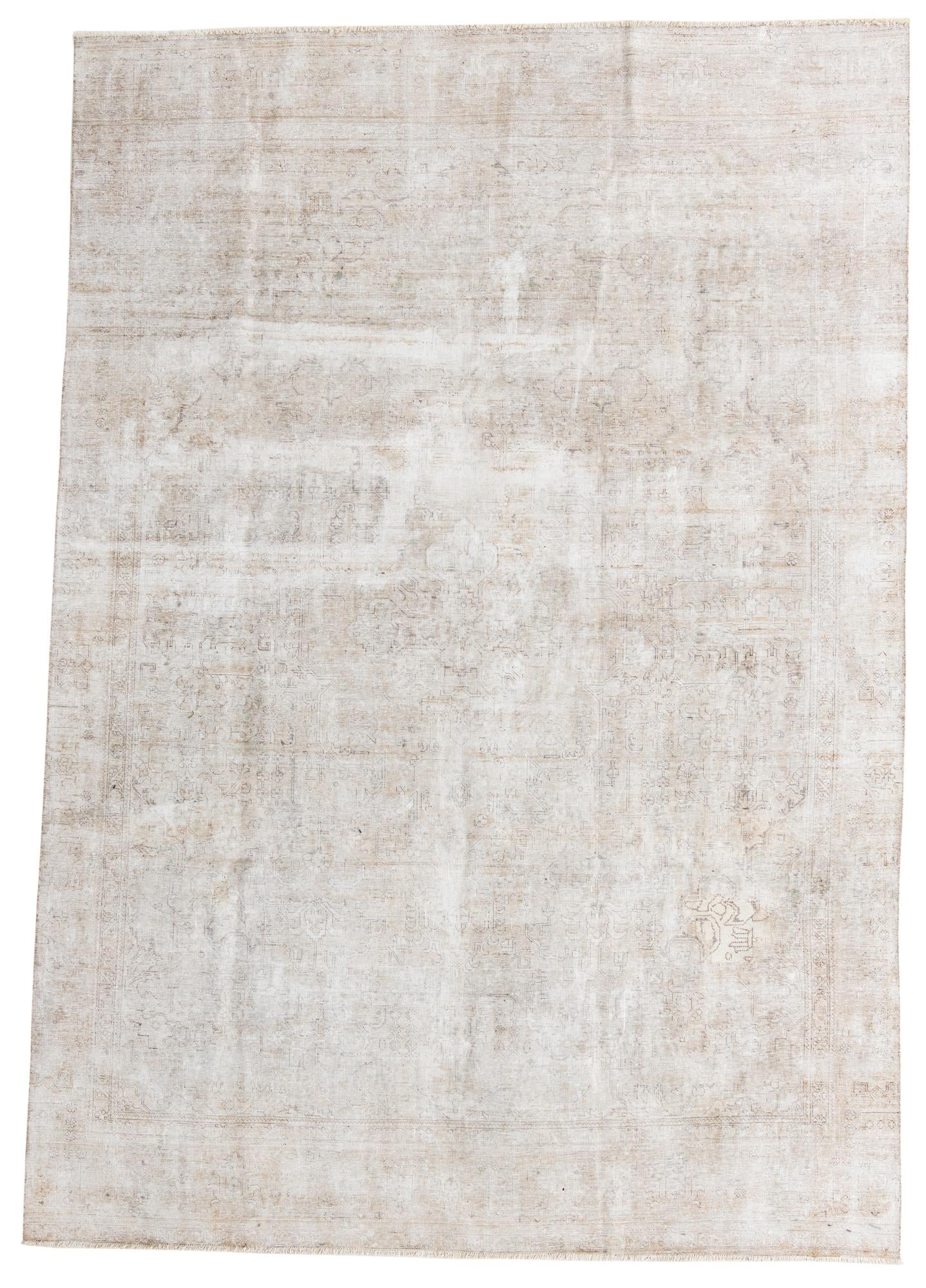 8' 7 x 12' 7 Hand Knotted Ultra Vintage Persian Wool Rug