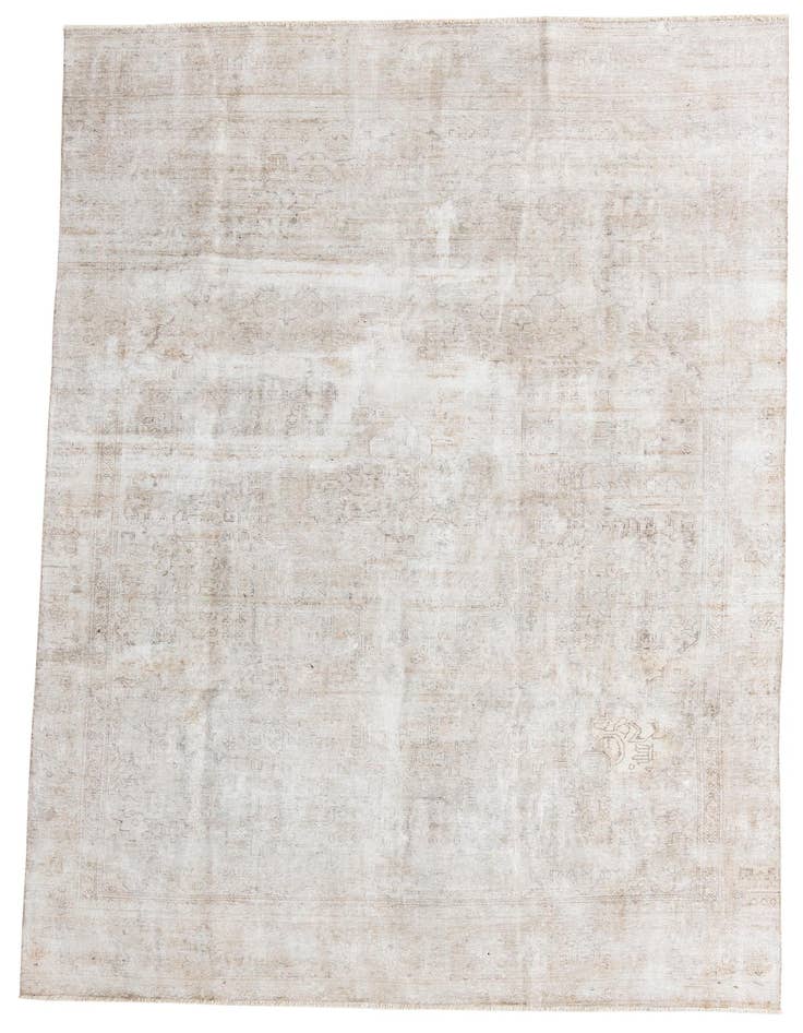 Detail image of 8' 7 x 12' 7 Hand Knotted Ultra Vintage Persian Wool Rug