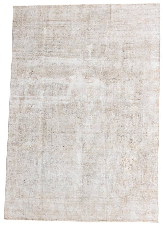 Detail image of 8' 7 x 12' 7 Hand Knotted Ultra Vintage Persian Wool Rug