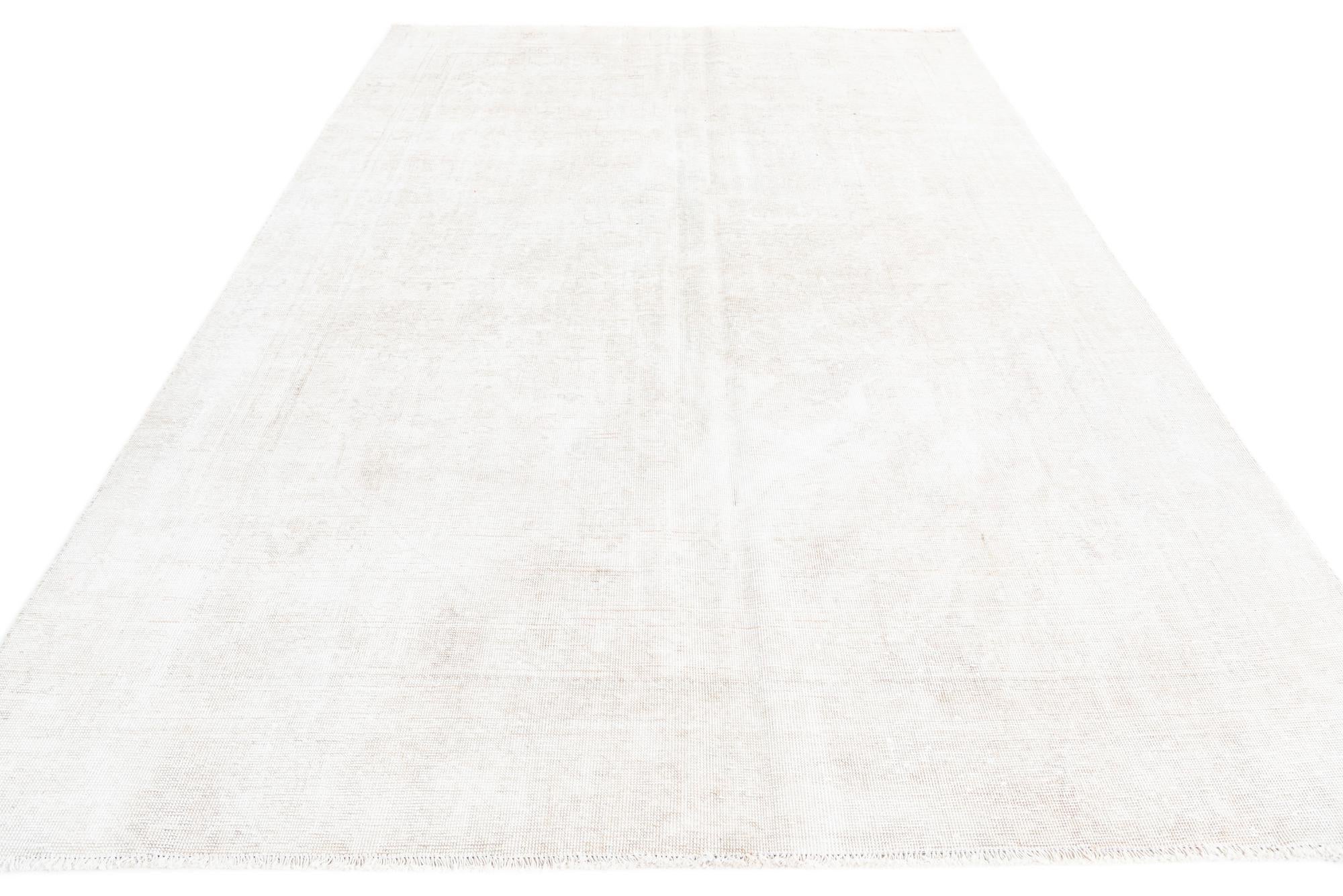 7' x 10' 4 Hand Knotted Ultra Vintage Persian Wool Rug