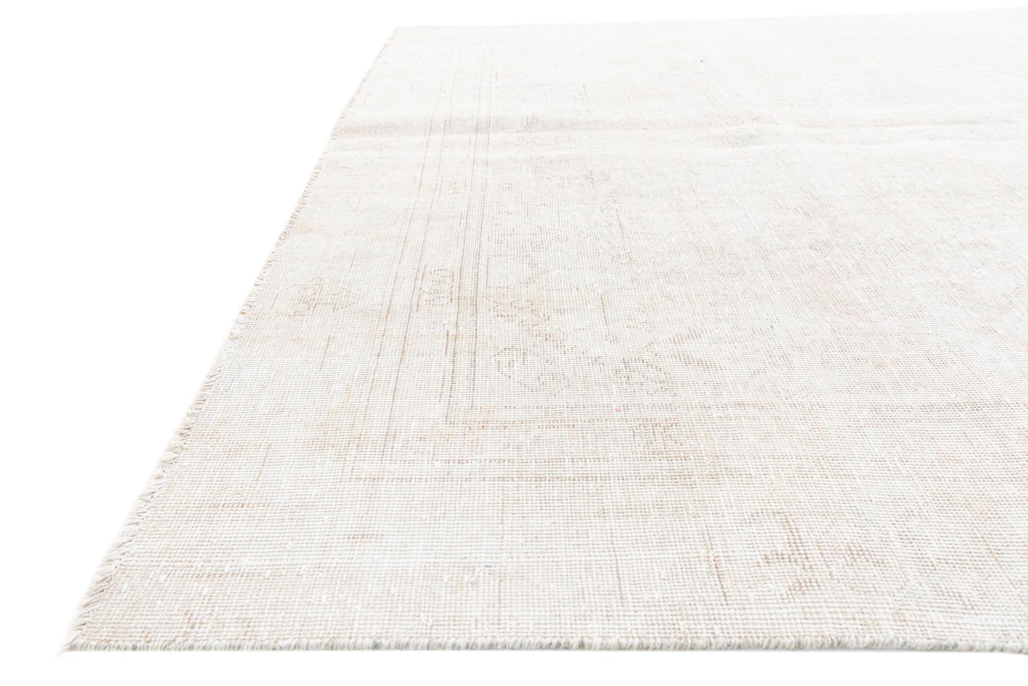 7' x 10' 4 Hand Knotted Ultra Vintage Persian Wool Rug
