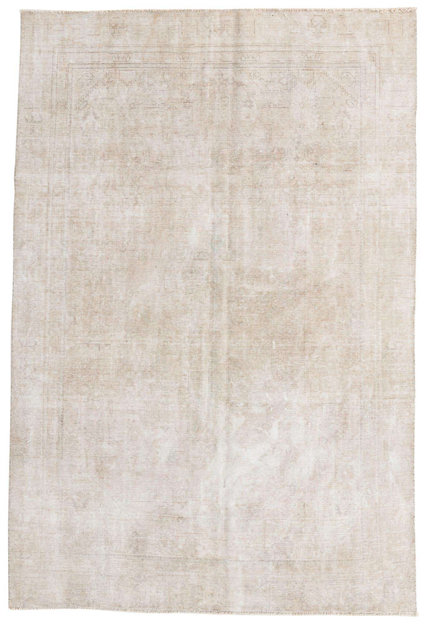 7' x 10' 4 Hand Knotted Ultra Vintage Persian Wool Rug