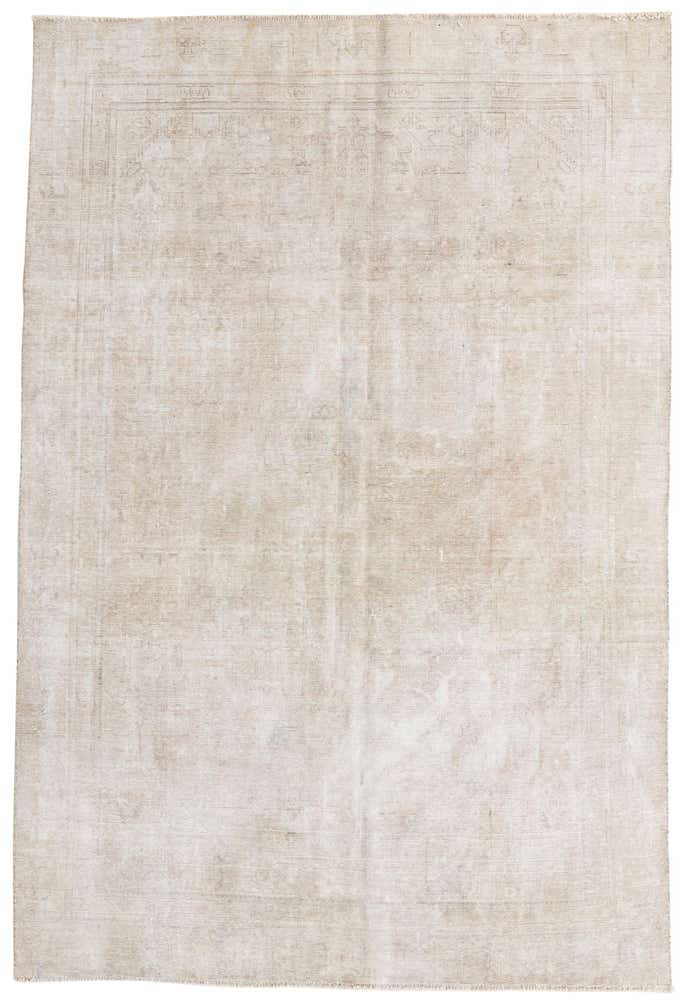 7' x 10' 4 Hand Knotted Ultra Vintage Persian Wool Rug
