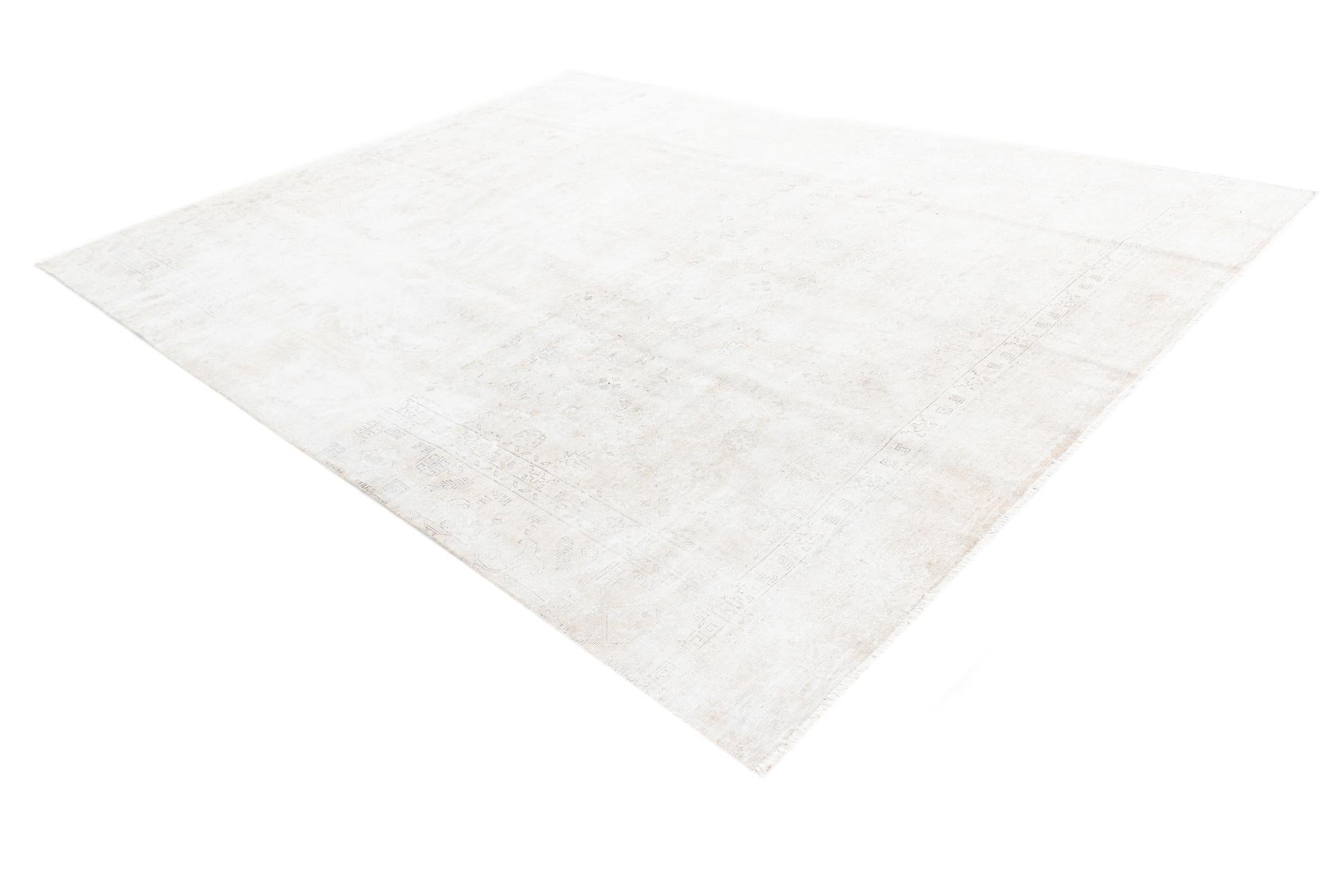 8' 6 x 11' 5 Hand Knotted Ultra Vintage Persian Wool Rug