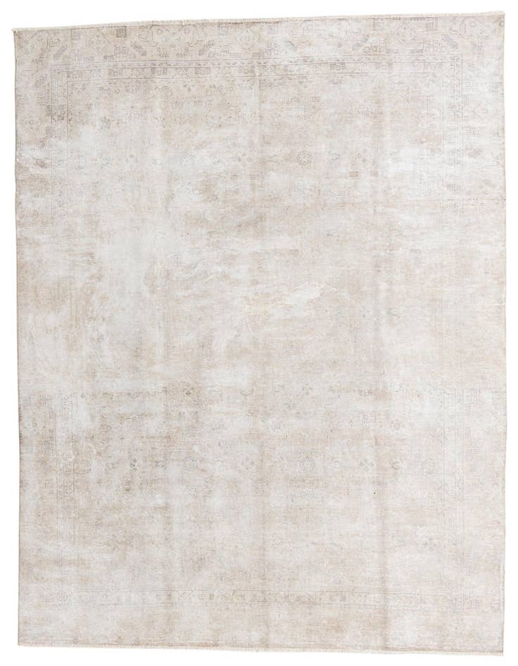 Detail image of 8' 6 x 11' 5 Hand Knotted Ultra Vintage Persian Wool Rug