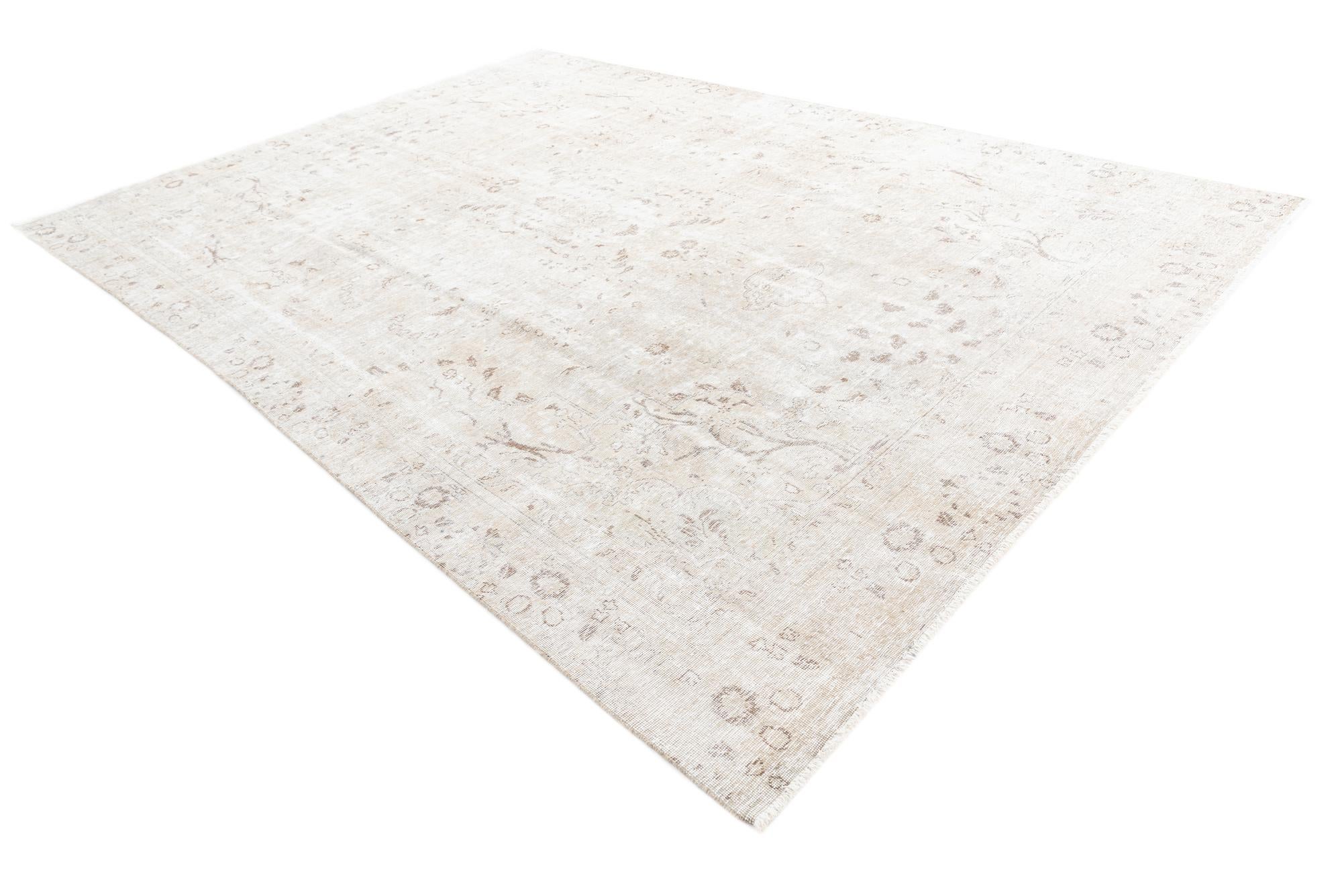 8' 7 x 12' 3 Hand Knotted Ultra Vintage Persian Wool Rug