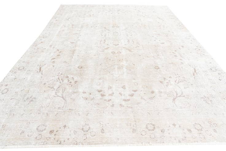 Detail image of 8' 7 x 12' 3 Hand Knotted Ultra Vintage Persian Wool Rug