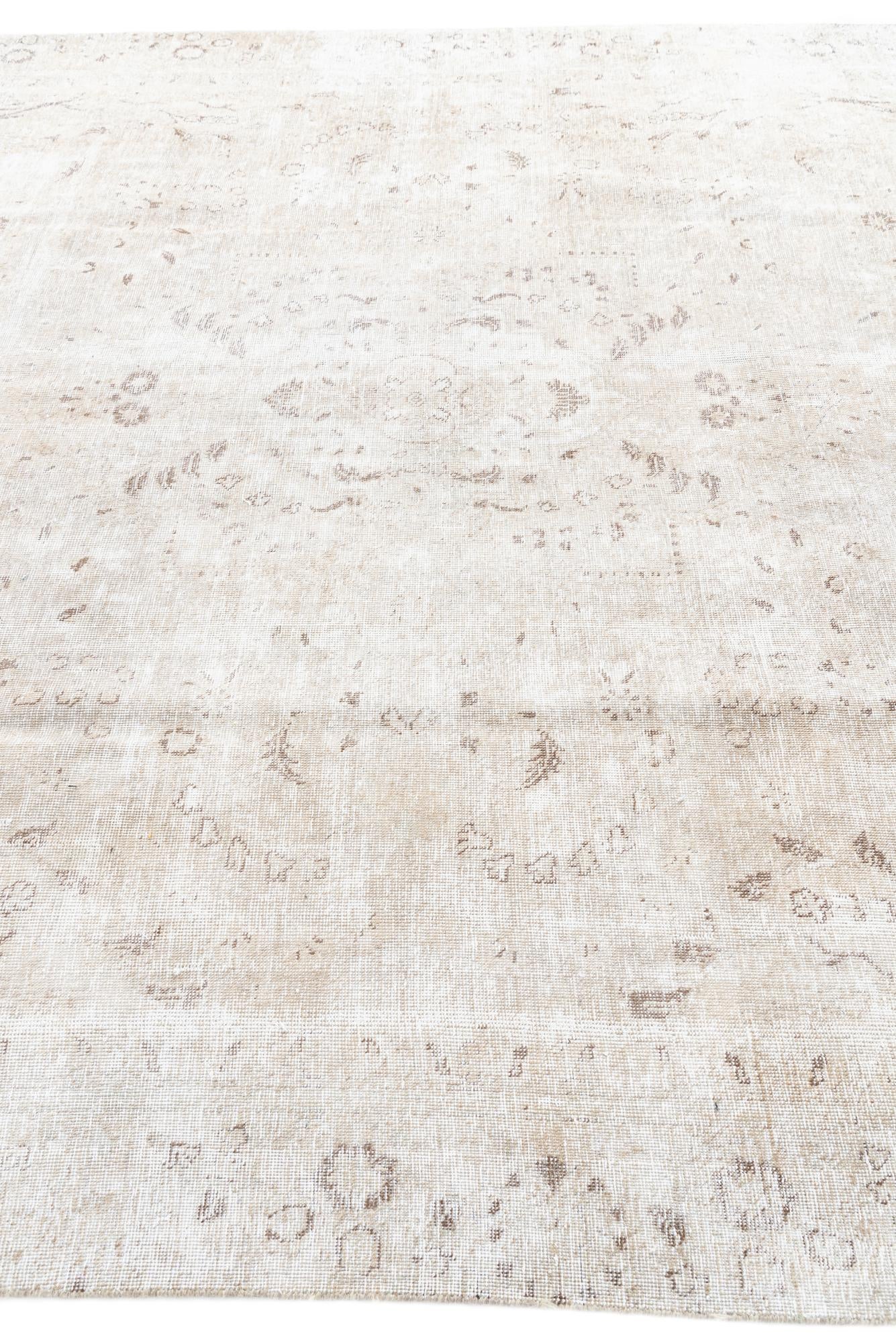 8' 7 x 12' 3 Hand Knotted Ultra Vintage Persian Wool Rug
