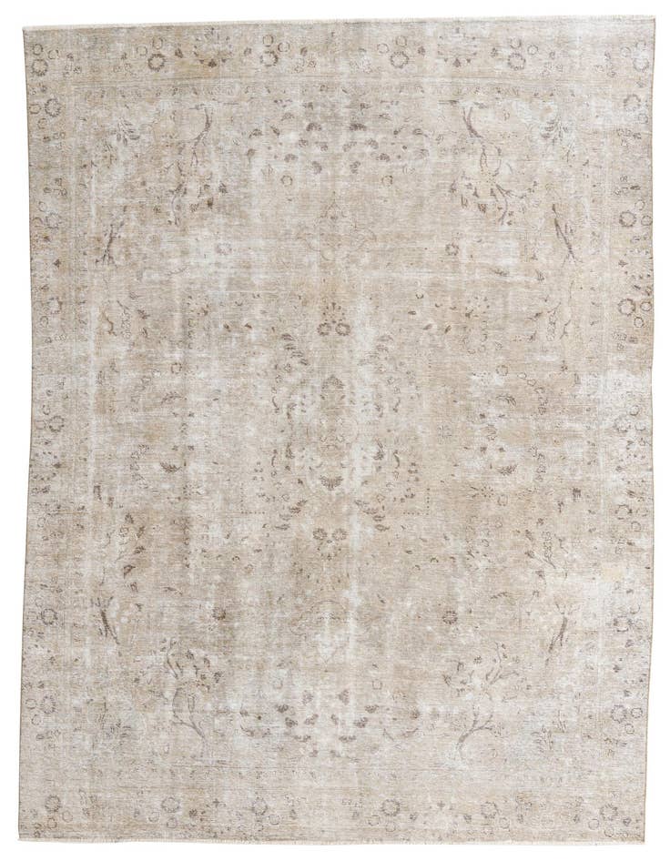 Detail image of 8' 7 x 12' 3 Hand Knotted Ultra Vintage Persian Wool Rug