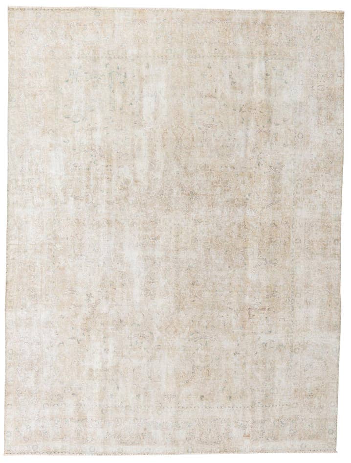 Detail image of 9' 4 x 12' 5 Hand Knotted Ultra Vintage Persian Wool Rug