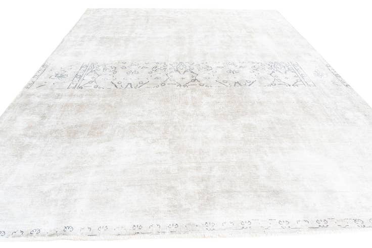 Detail image of 9' 5 x 12' Hand Knotted Ultra Vintage Persian Wool Rug