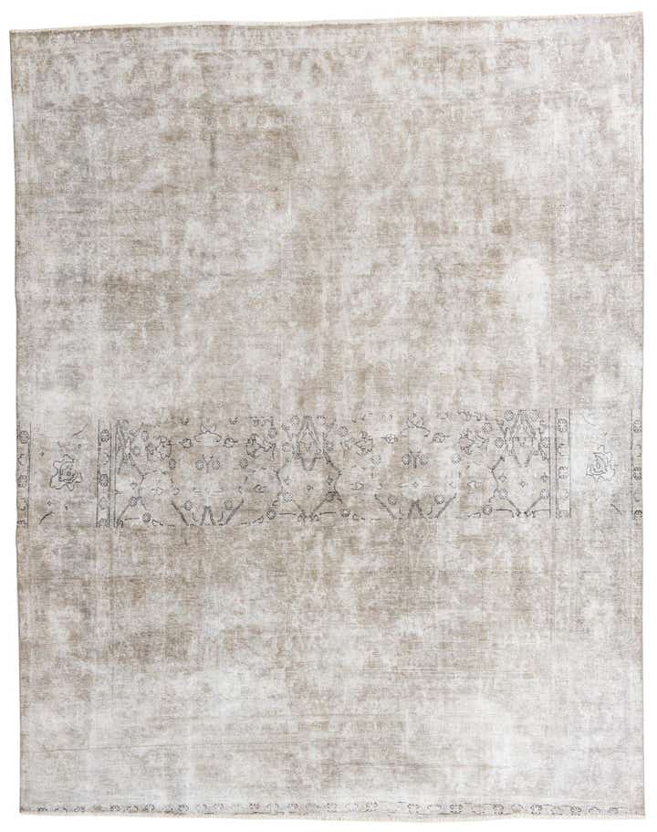 9' 5 x 12' Hand Knotted Ultra Vintage Persian Wool Rug