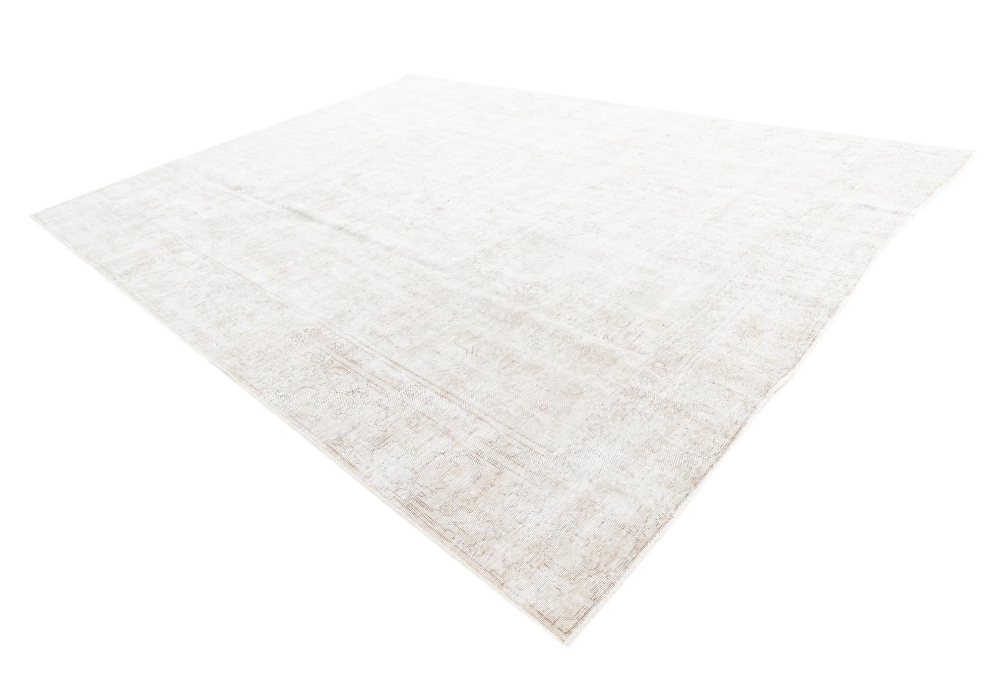 9' 2 x 12' 3 Hand Knotted Ultra Vintage Persian Wool Rug