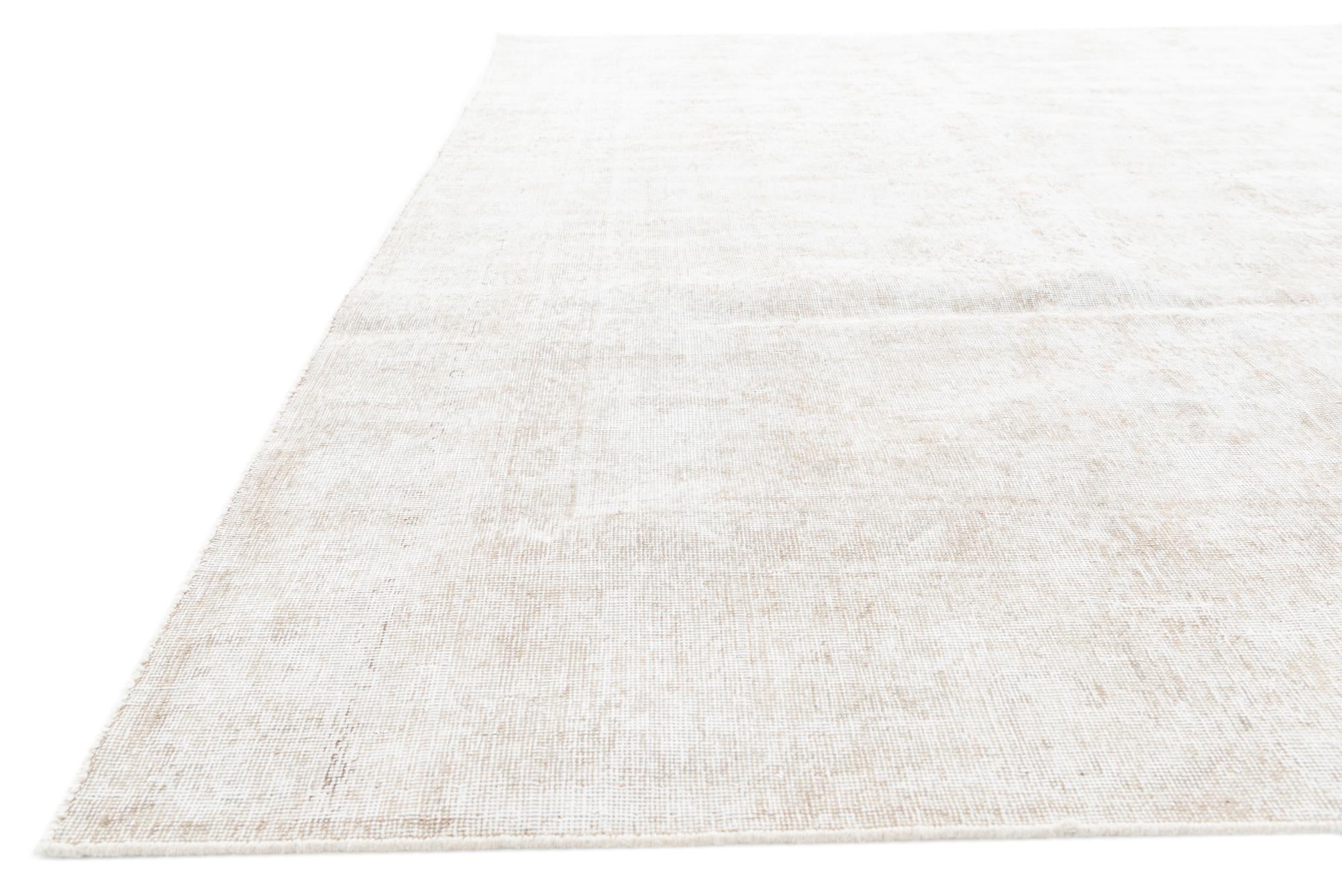 9' 2 x 12' 3 Hand Knotted Ultra Vintage Persian Wool Rug