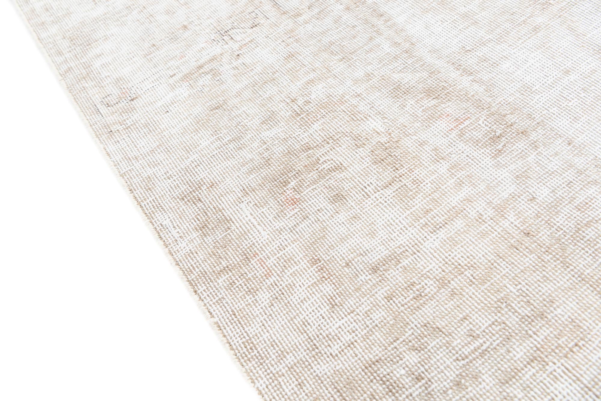 9' 2 x 12' 3 Hand Knotted Ultra Vintage Persian Wool Rug