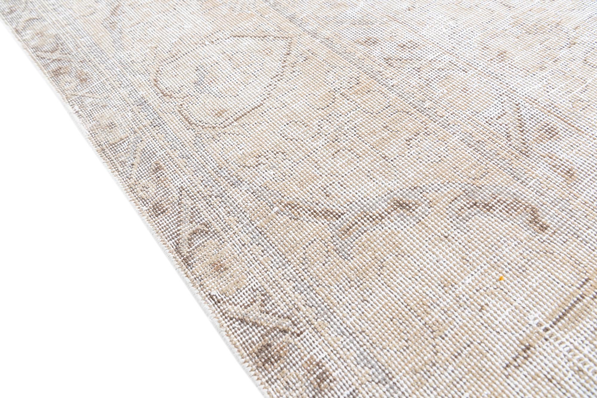 9' 5 x 12' 9 Hand Knotted Ultra Vintage Persian Wool Rug