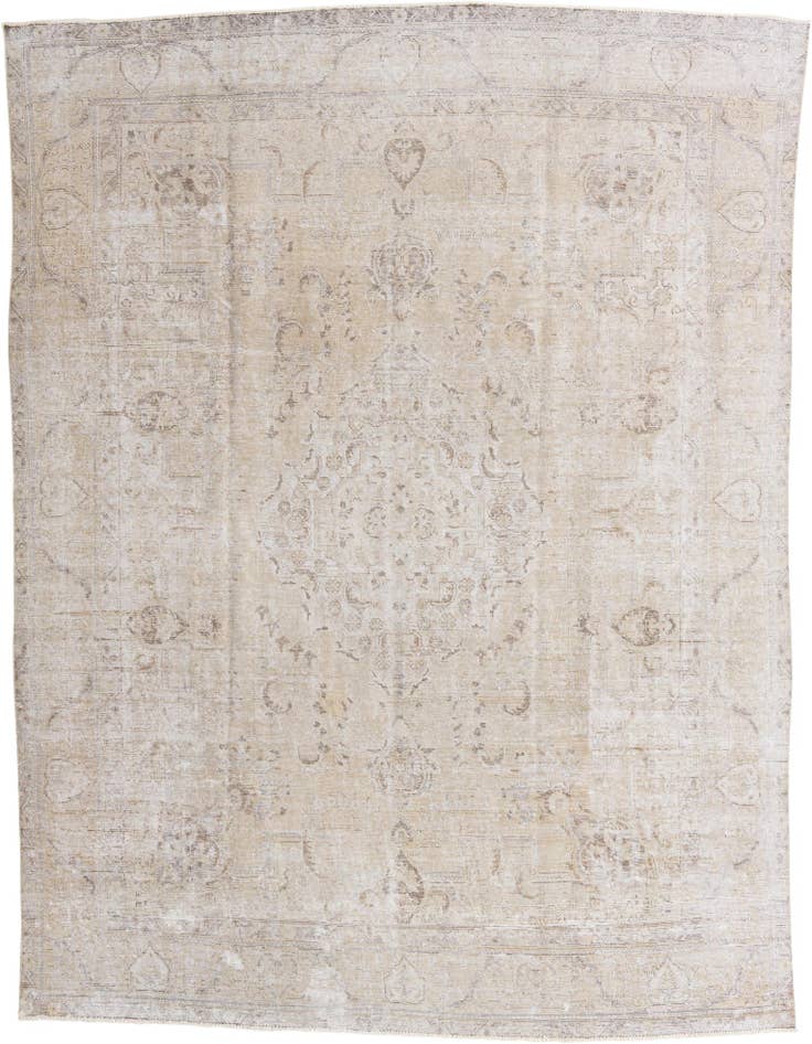 Detail image of 9' 5 x 12' 9 Hand Knotted Ultra Vintage Persian Wool Rug