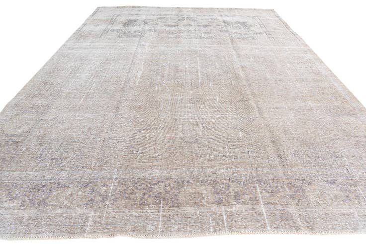 Detail image of 9' 7 x 12' 5 Hand Knotted Ultra Vintage Persian Wool Rug