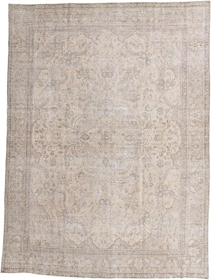 9' 7 x 13' 1 Hand Knotted Ultra Vintage Persian Wool Rug