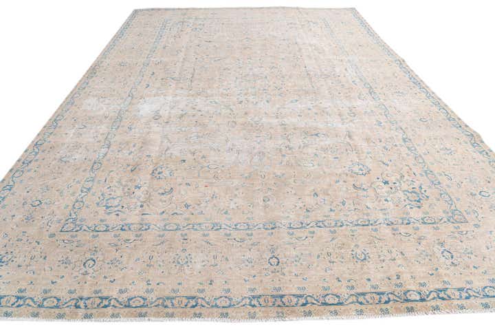 8' 10 x 12' 8 Hand Knotted Ultra Vintage Persian Wool Rug
