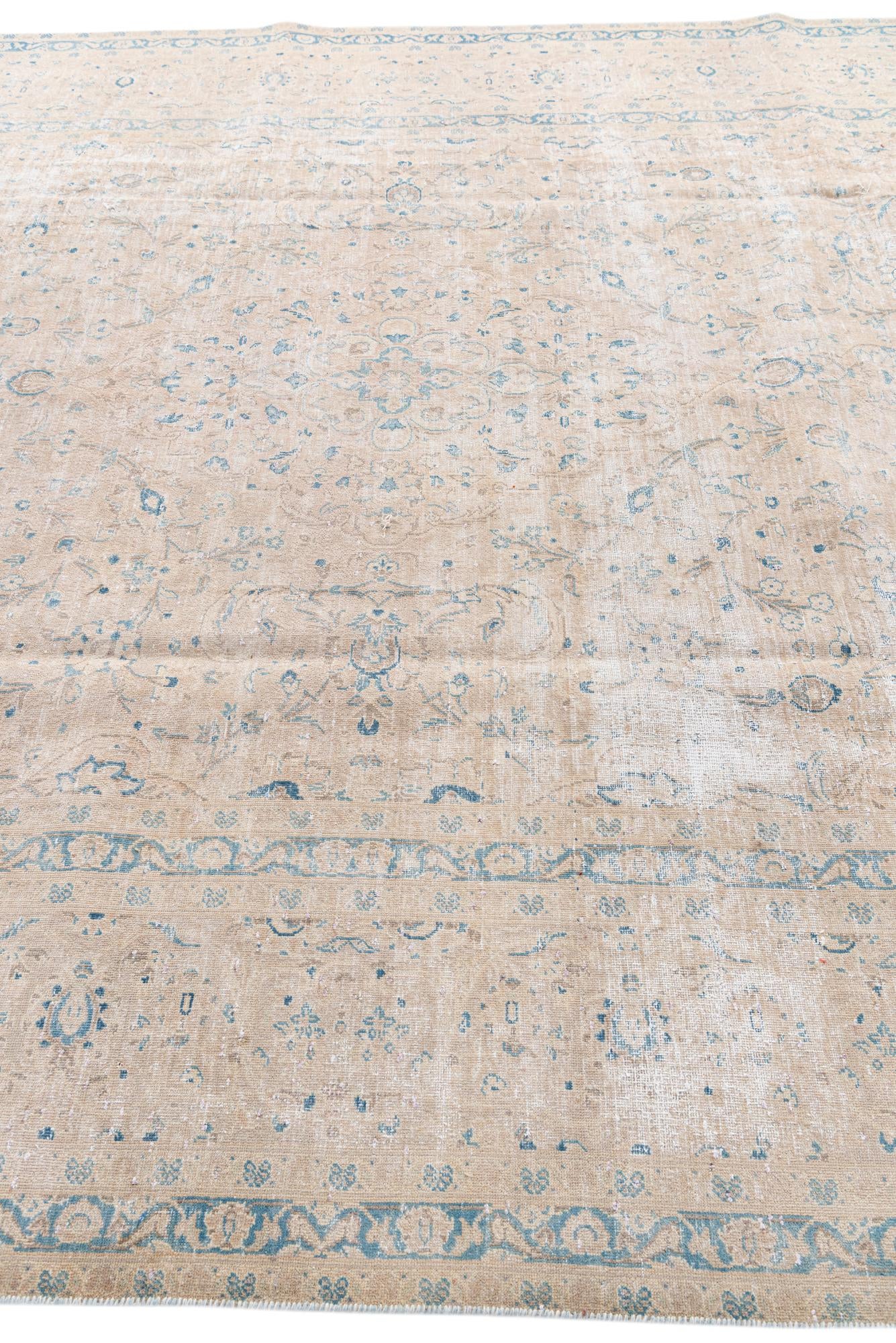 8' 10 x 12' 8 Hand Knotted Ultra Vintage Persian Wool Rug