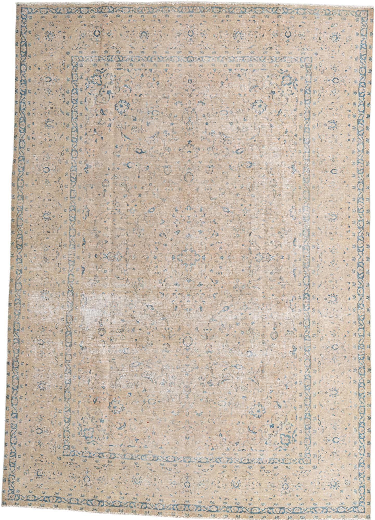 8' 10 x 12' 8 Hand Knotted Ultra Vintage Persian Wool Rug