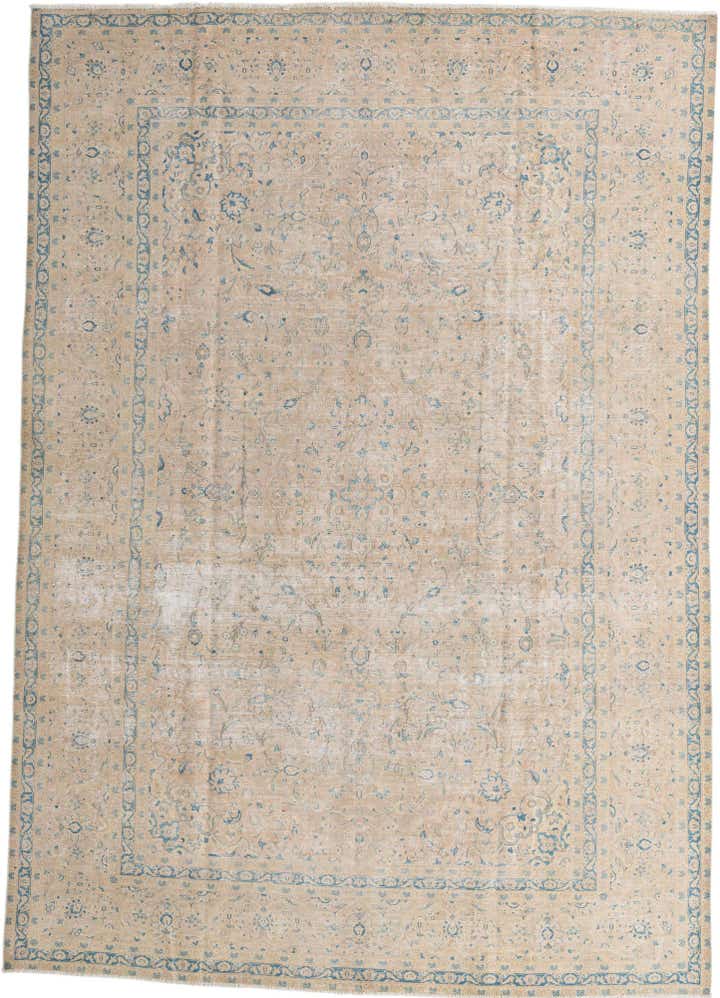 8' 10 x 12' 8 Hand Knotted Ultra Vintage Persian Wool Rug