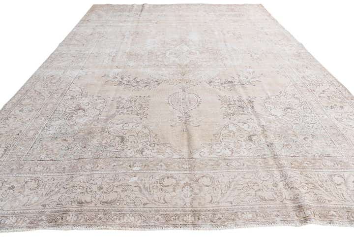 9' 6 x 12' 8 Hand Knotted Ultra Vintage Persian Wool Rug
