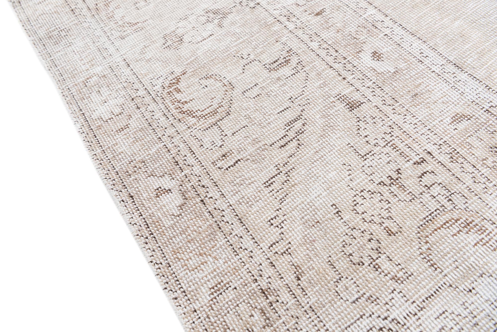 9' 6 x 12' 8 Hand Knotted Ultra Vintage Persian Wool Rug