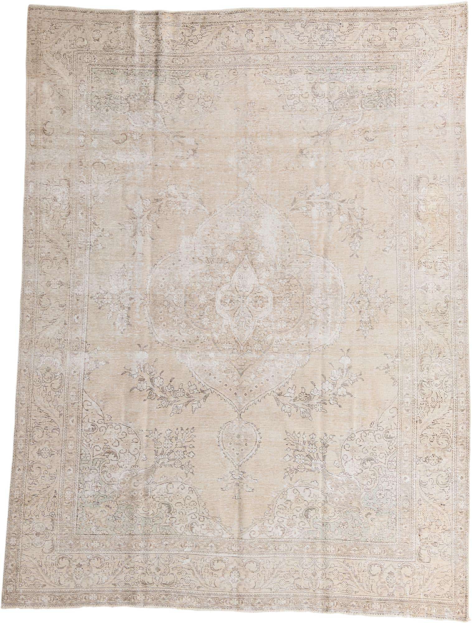 9' 6 x 12' 8 Hand Knotted Ultra Vintage Persian Wool Rug