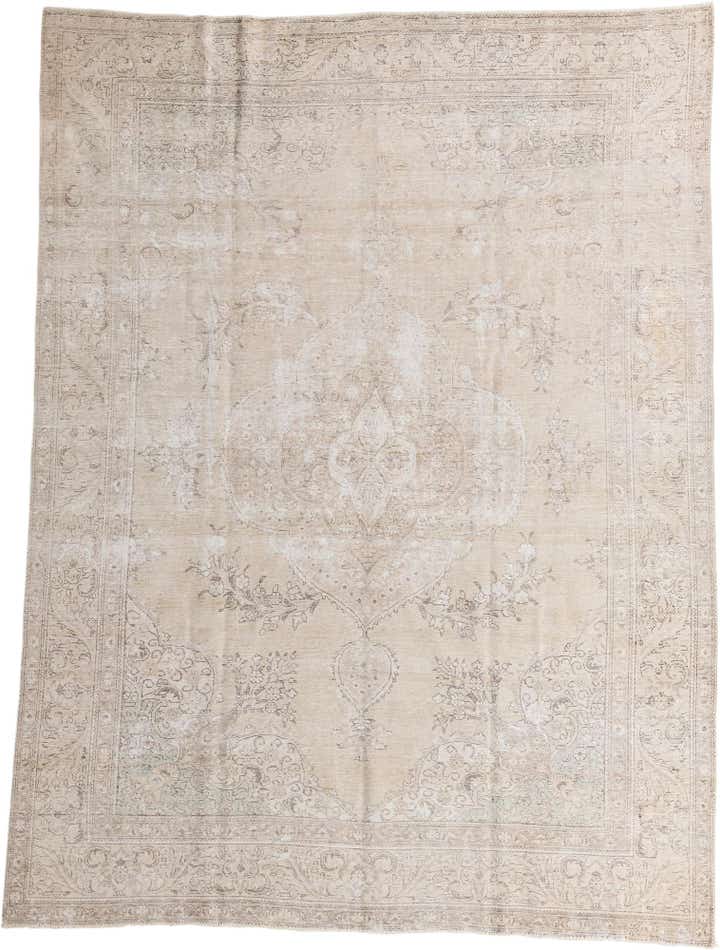 9' 6 x 12' 8 Hand Knotted Ultra Vintage Persian Wool Rug