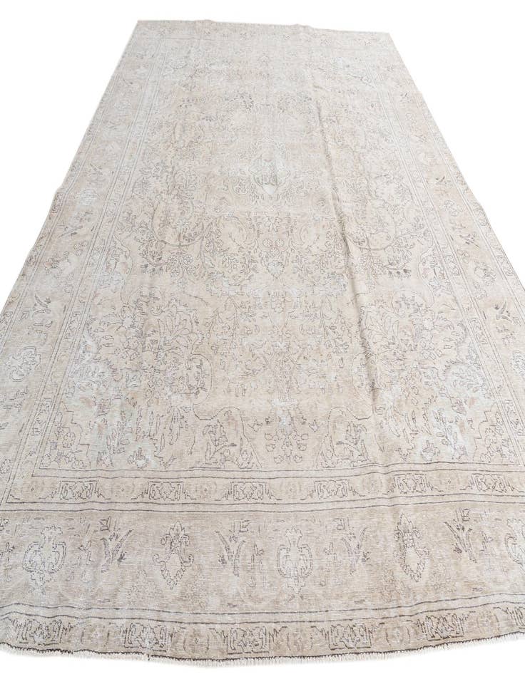 Detail image of 9' 7 x 12' 9  Hand Knotted Ultra Vintage Persian Wool Rug