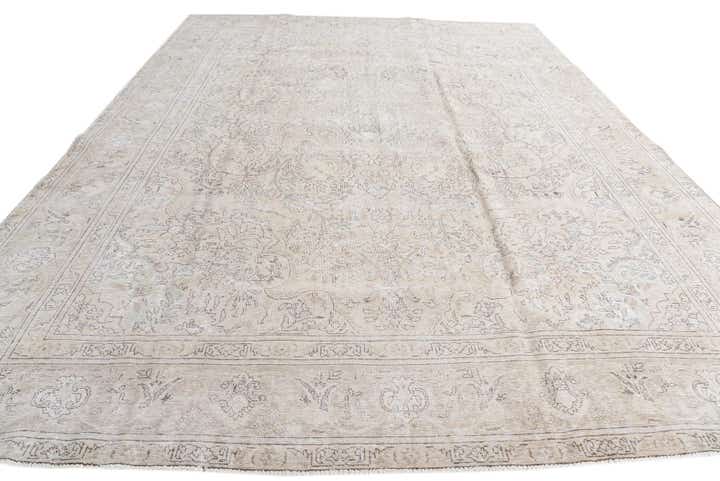 9' 7 x 12' 9 Hand Knotted Ultra Vintage Persian Wool Rug