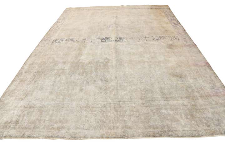 9' x 11' 10 Hand Knotted Ultra Vintage Persian Wool Rug