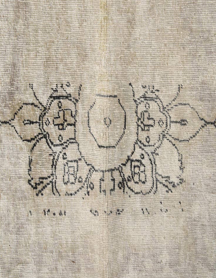 Detail image of 9' x 11' 10  Hand Knotted Ultra Vintage Persian Wool Rug