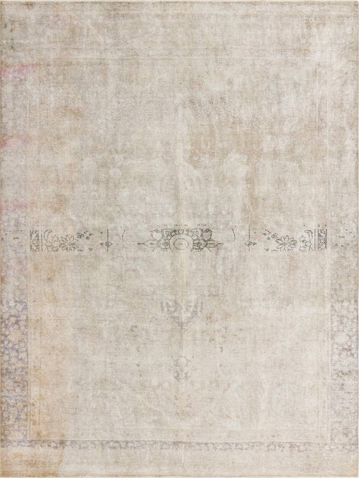 Detail image of 9' x 11' 10 Hand Knotted Ultra Vintage Persian Wool Rug