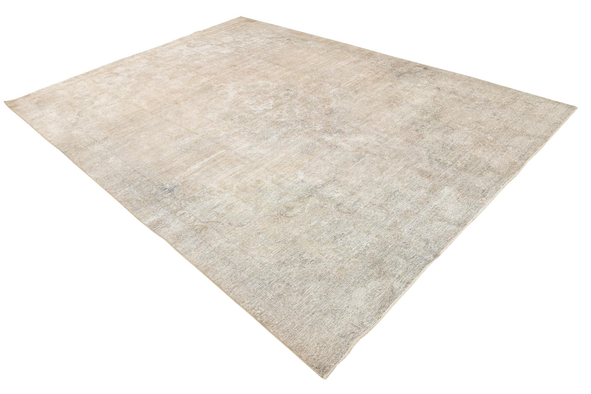 8' x 11' 1 Hand Knotted Ultra Vintage Persian Wool Rug