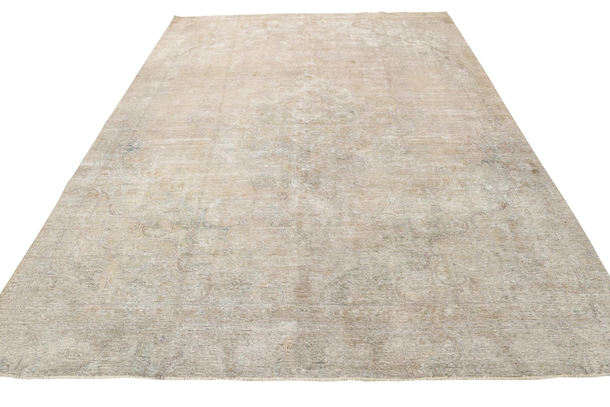 8' x 11' 1 Hand Knotted Ultra Vintage Persian Wool Rug