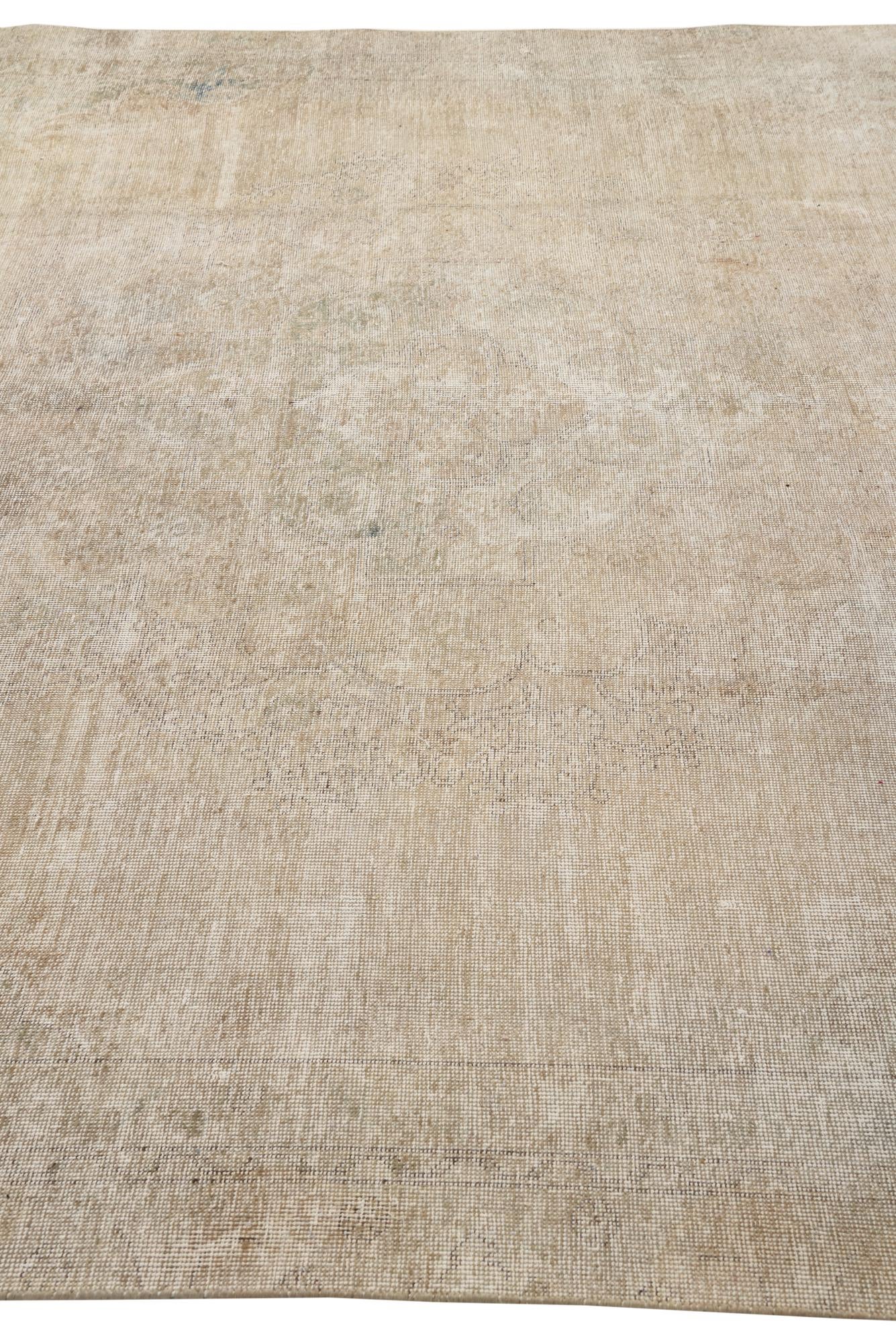 8' x 11' 1 Hand Knotted Ultra Vintage Persian Wool Rug