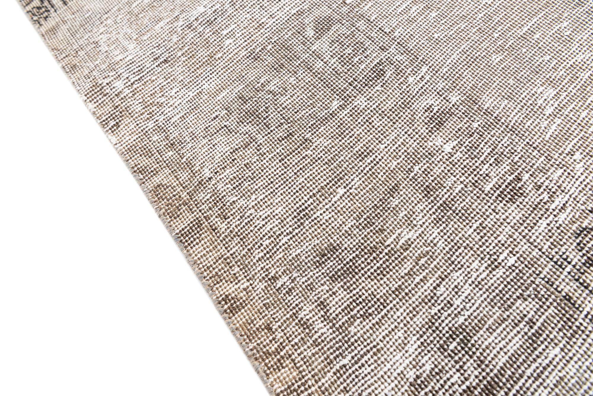 6' 8 x 8' 9 Hand Knotted Ultra Vintage Persian Wool Rug