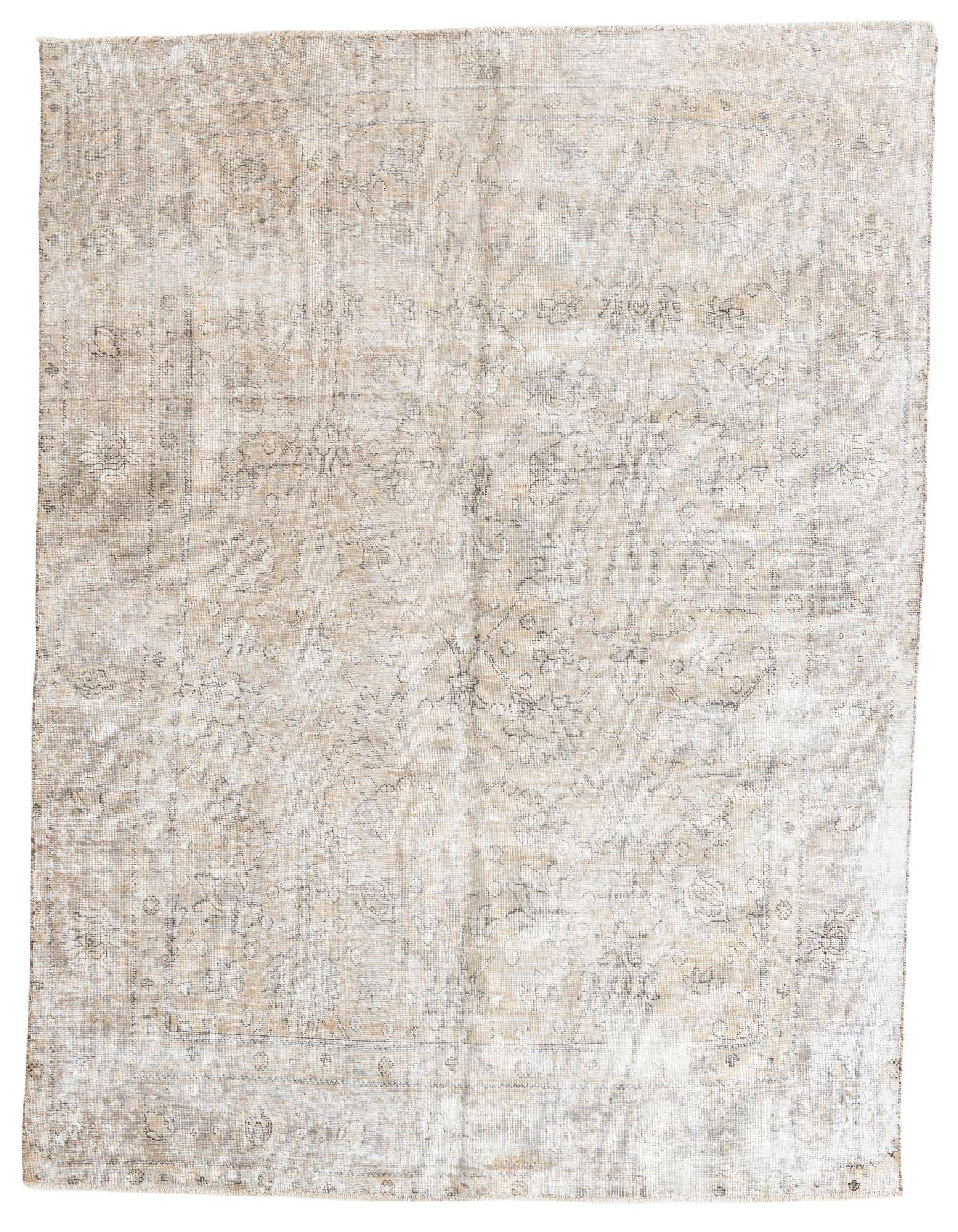 Primary image 6' 8 x 8' 9  Hand Knotted Ultra Vintage Persian Wool Rug