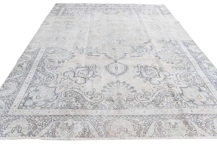 8' 7 x 11' 8 Hand Knotted Ultra Vintage Persian Wool Rug