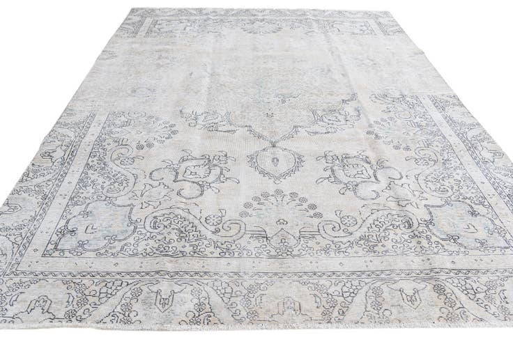 Detail image of 8' 7 x 11' 8 Hand Knotted Ultra Vintage Persian Wool Rug