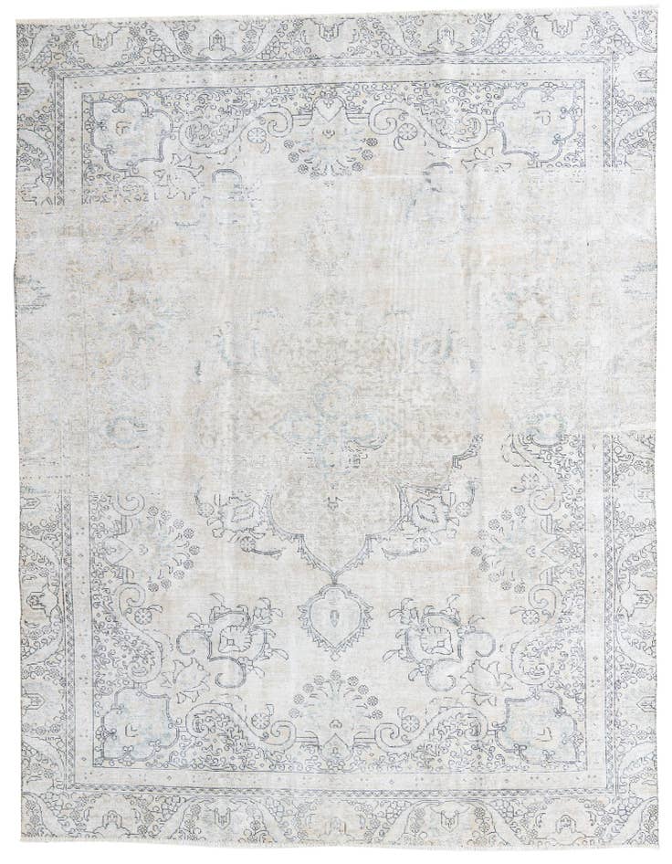 Detail image of 8' 7 x 11' 8 Hand Knotted Ultra Vintage Persian Wool Rug
