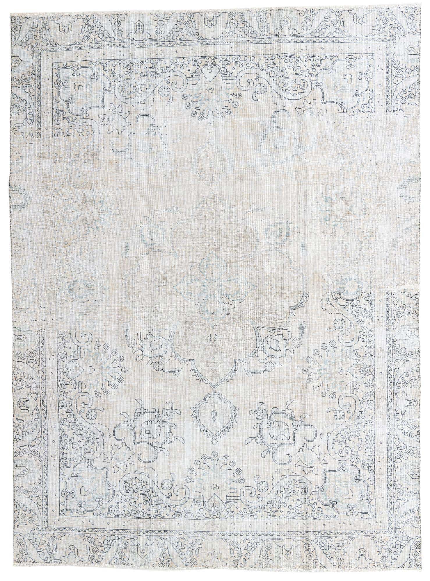 8' 7 x 11' 8 Hand Knotted Ultra Vintage Persian Wool Rug