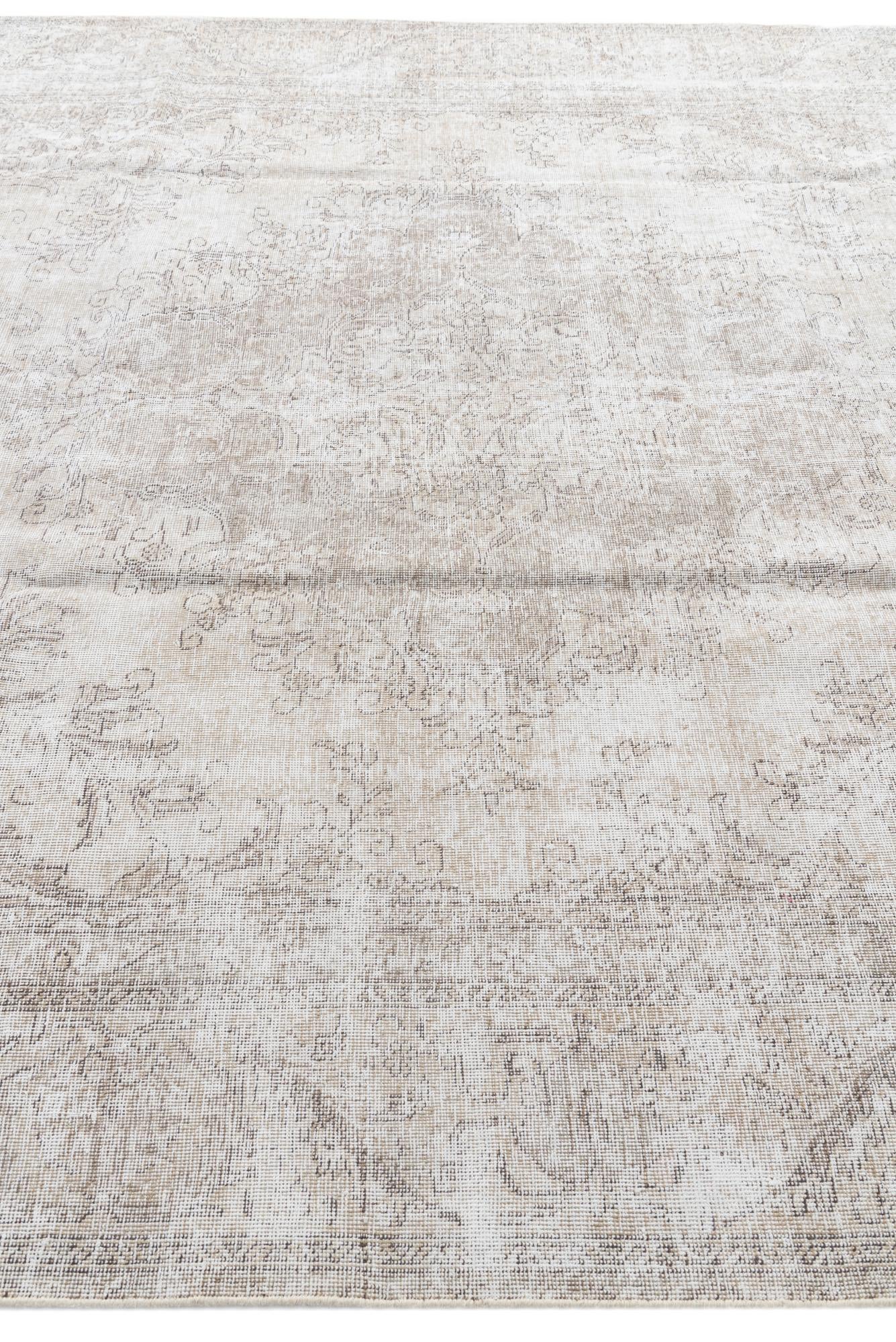 8' 10 x 12' 8 Hand Knotted Ultra Vintage Persian Wool Rug