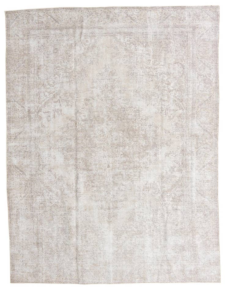 Detail image of 8' 10 x 12' 8 Hand Knotted Ultra Vintage Persian Wool Rug