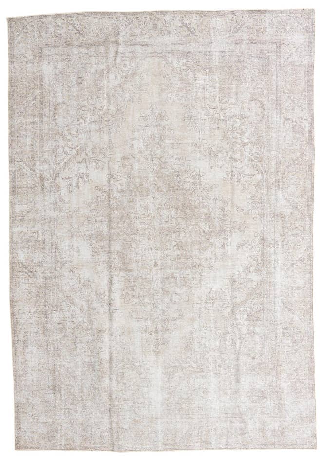 Detail image of 8' 10 x 12' 8 Hand Knotted Ultra Vintage Persian Wool Rug