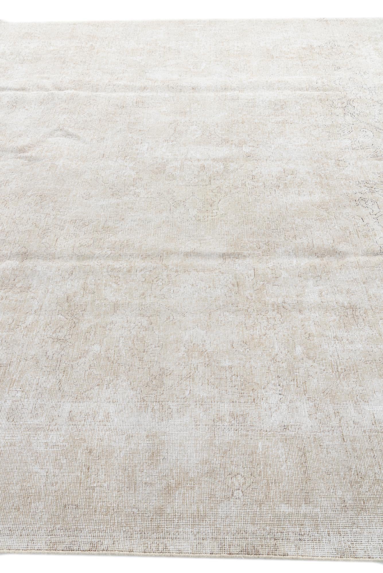 9' 4 x 12' 5 Hand Knotted Ultra Vintage Persian Wool Rug